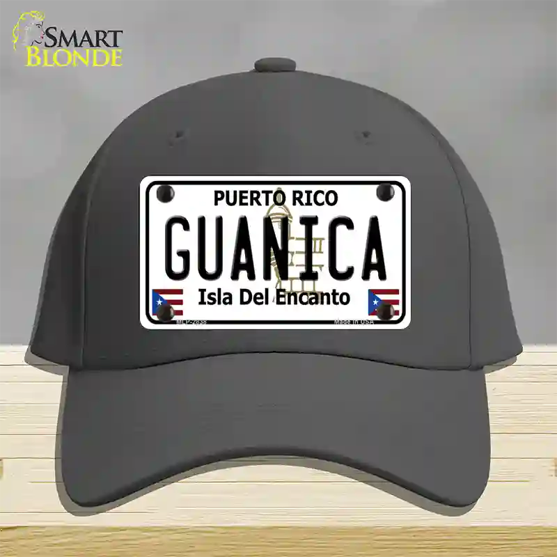 Guanica Puerto Rico Novelty License Plate Hat Cotton / Charcoal