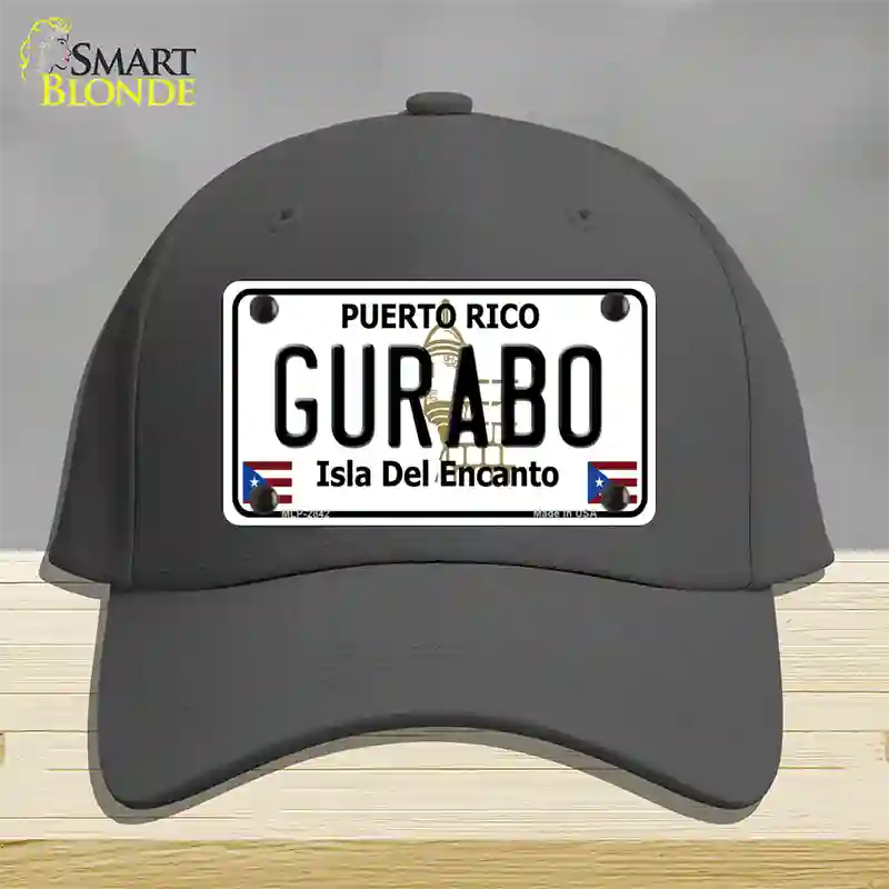 Gurabo Puerto Rico Novelty License Plate Hat Cotton / Charcoal