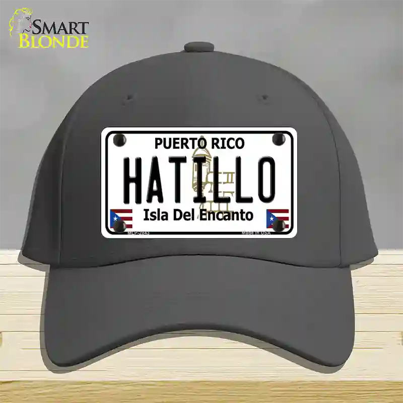 Hatillo Puerto Rico Novelty License Plate Hat Cotton / Charcoal