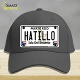 Hatillo Puerto Rico Novelty License Plate Hat Cotton / Charcoal