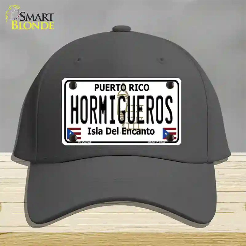 Hormiguesros Puerto Rico Novelty License Plate Hat Cotton / Charcoal