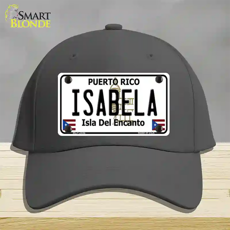 Isabela Puerto Rico Novelty License Plate Hat Cotton / Charcoal