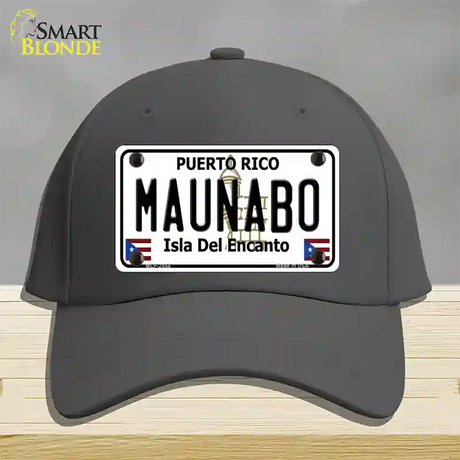 Maunabo Puerto Rico Novelty License Plate Hat Cotton / Charcoal