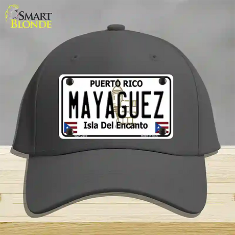 Mayaguez Puerto Rico Novelty License Plate Hat Cotton / Charcoal