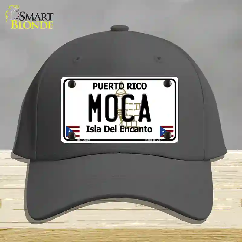 Moca Puerto Rico Novelty License Plate Hat Cotton / Charcoal