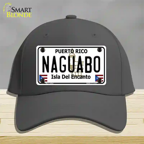 Naguabo Puerto Rico Novelty License Plate Hat Cotton / Charcoal