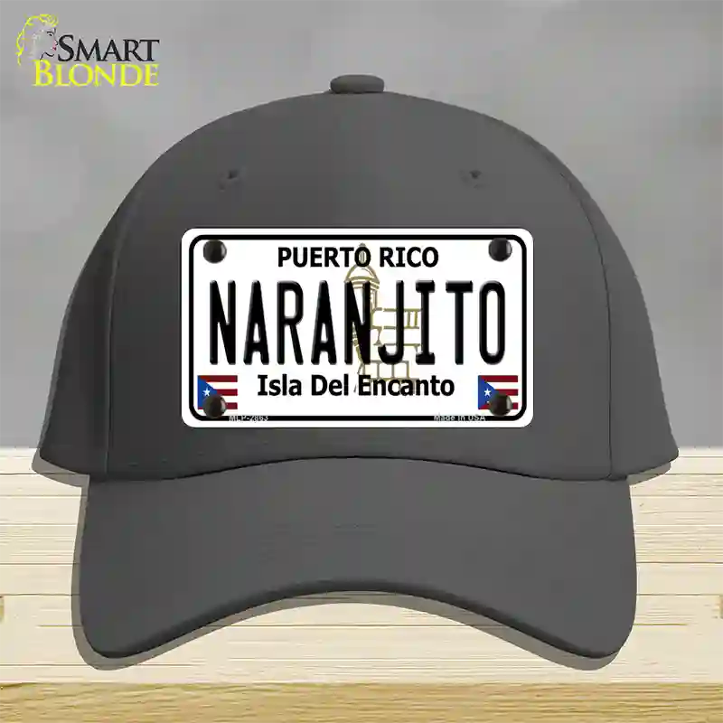 Naranjito Puerto Rico Novelty License Plate Hat Cotton / Charcoal