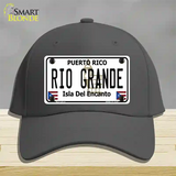 Rio Grande Puerto Rico Novelty License Plate Hat Cotton / Charcoal