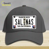 Salinas Puerto Rico Novelty License Plate Hat Cotton / Charcoal