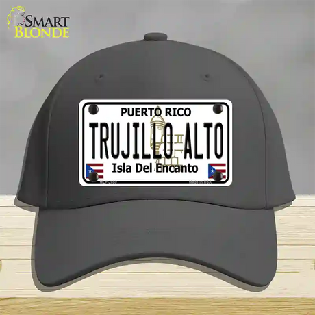 Trujillo Alto Puerto Rico Novelty License Plate Hat Cotton / Charcoal