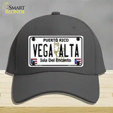 Vega Alta Puerto Rico Novelty License Plate Hat Cotton / Charcoal