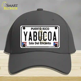 Yabucoa Puerto Rico Novelty License Plate Hat Cotton / Charcoal