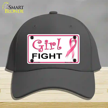 Girl Fight Novelty License Plate Hat Sign Cotton / Charcoal