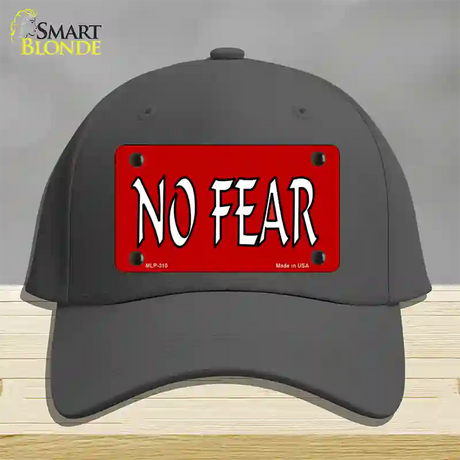 No Fear Novelty License Plate Hat Cotton / Charcoal