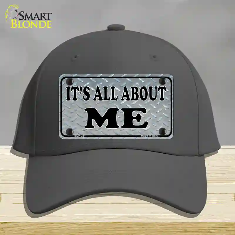 Its All About Me Novelty License Plate Hat Cotton / Charcoal