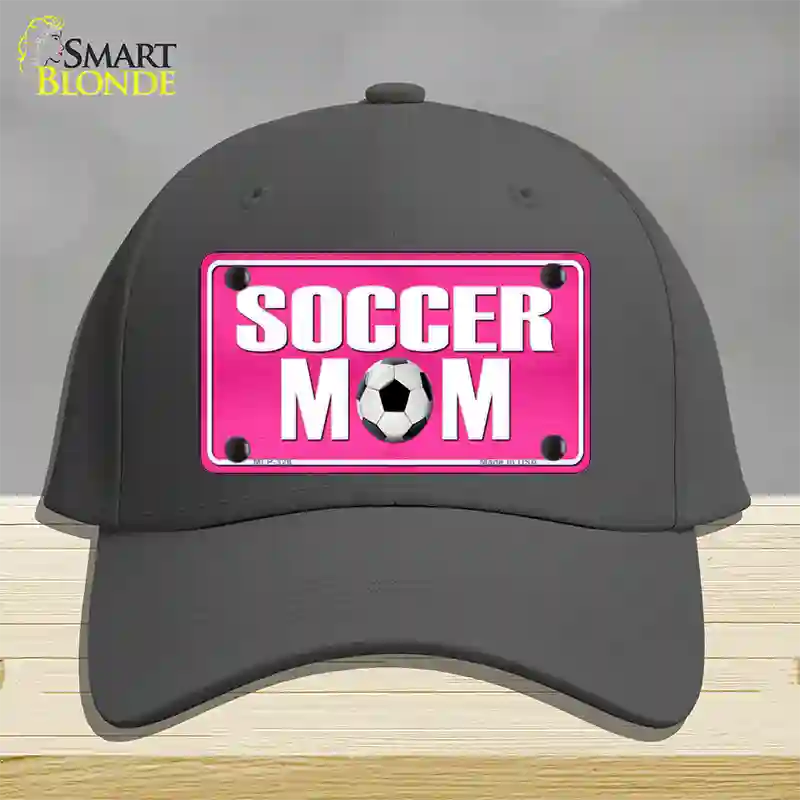 Soccer Mom Novelty License Plate Hat Cotton / Charcoal