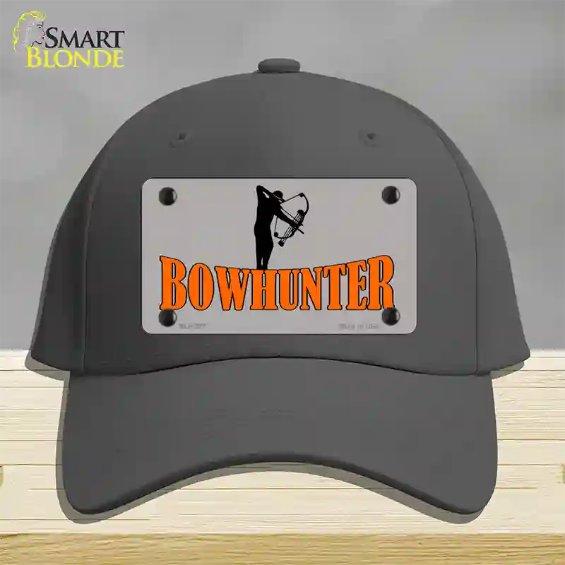 Bow Hunter Novelty License Plate Hat Cotton / Charcoal