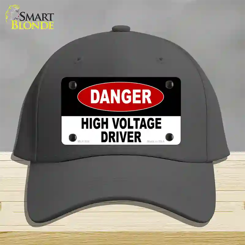 Danger High Voltage Driver Novelty License Plate Hat Cotton / Charcoal