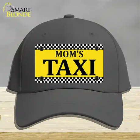 Moms Taxi Novelty License Plate Hat Cotton / Charcoal