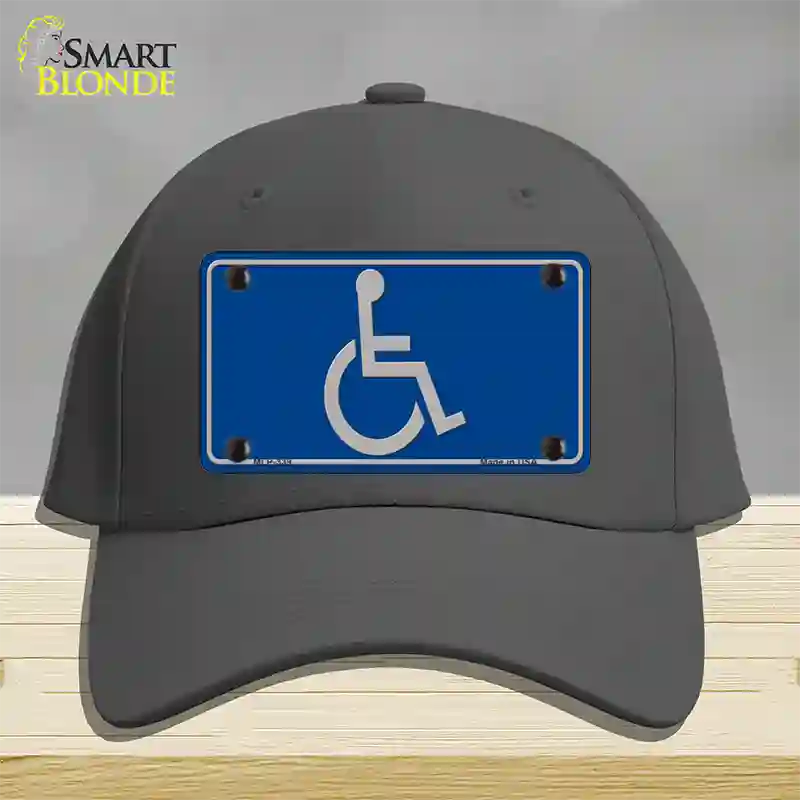 Handicap Logo Novelty License Plate Hat Cotton / Charcoal