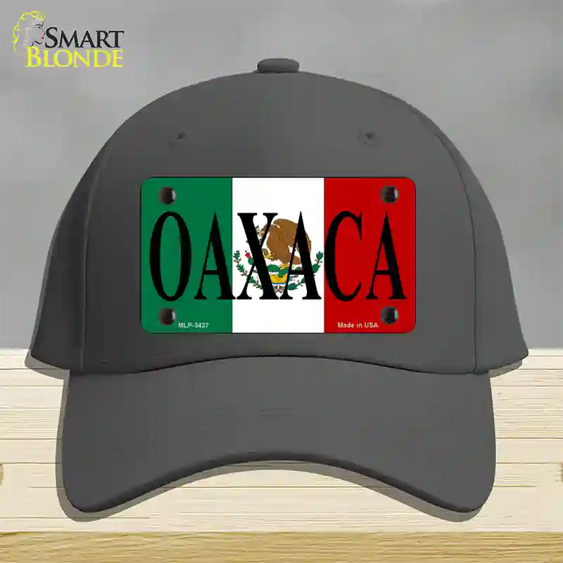 Oaxaca Novelty License Plate Hat Cotton / Charcoal