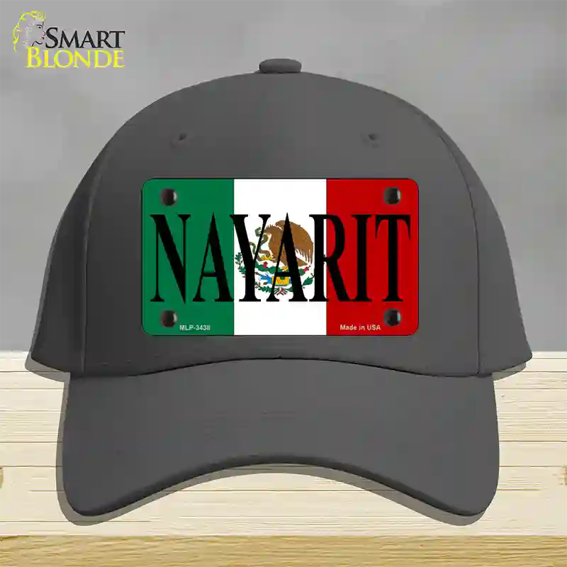 Nayarit Novelty License Plate Hat Cotton / Charcoal