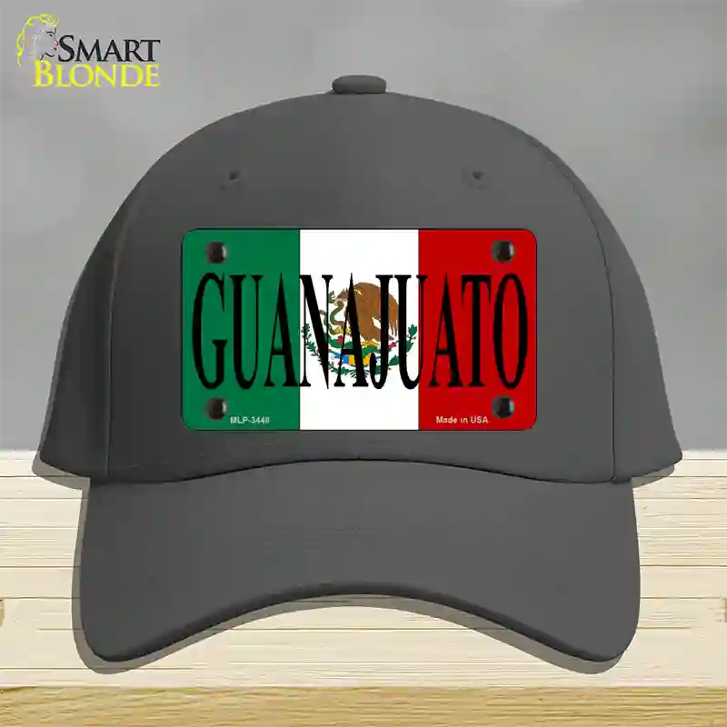 Guanajuato Mexico Flag Novelty License Plate Hat Cotton / Charcoal