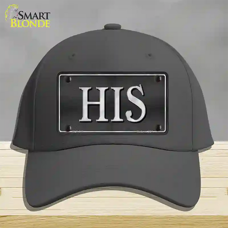 HIS Novelty License Plate Hat Cotton / Charcoal