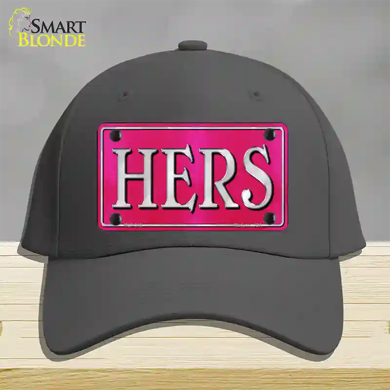 HERS Novelty License Plate Hat Cotton / Charcoal