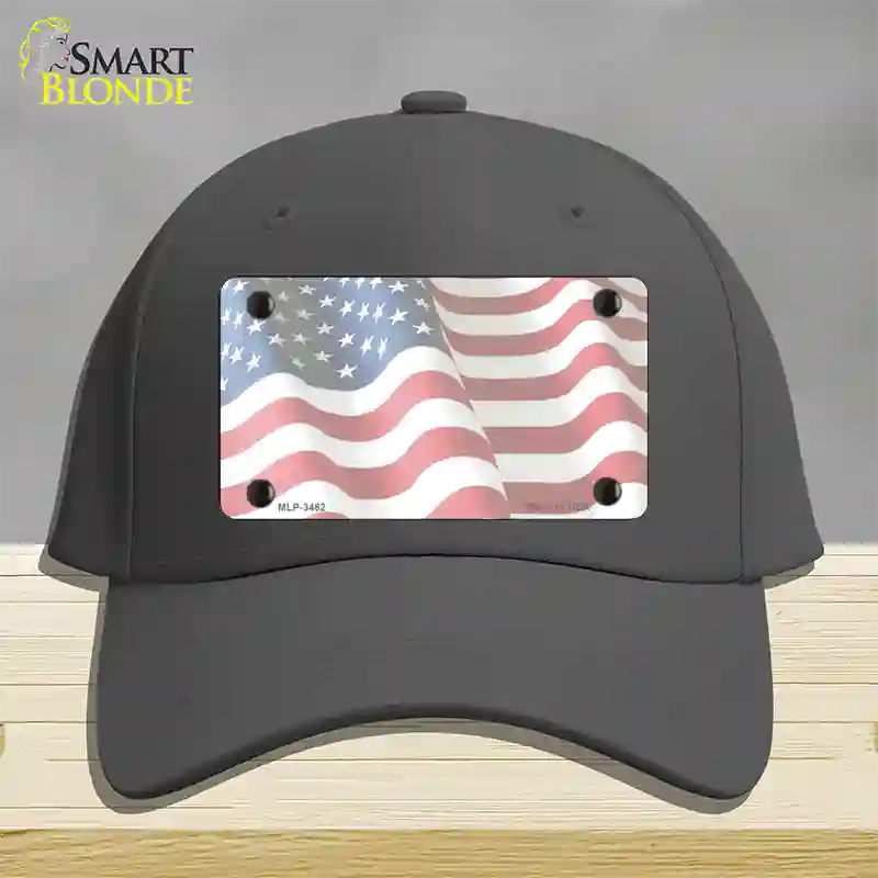 Faded Old Glory Novelty License Plate Hat Cotton / Charcoal