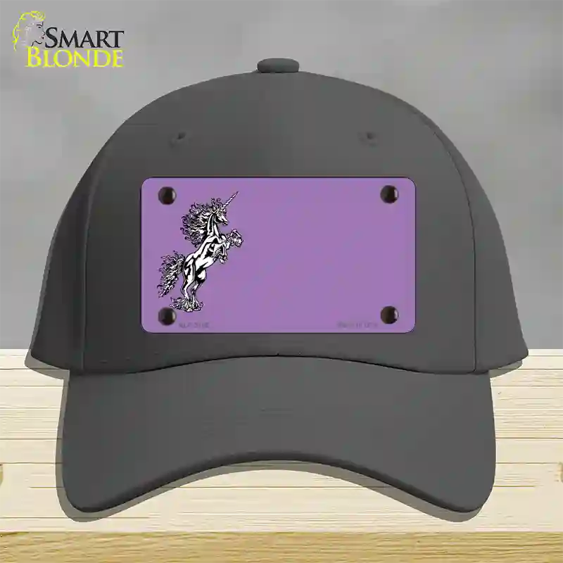 Unicorn Offset Novelty License Plate Hat Cotton / Charcoal