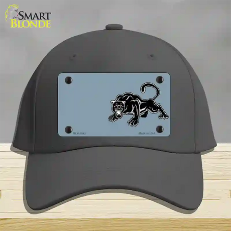 Black Panther Offset Novelty License Plate Hat Cotton / Charcoal