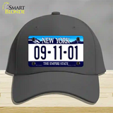 9 11 01 New York Novelty License Plate Hat Cotton / Charcoal