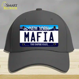 Mafia New York Novelty License Plate Hat Cotton / Charcoal