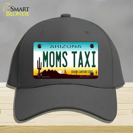 Moms Taxi Arizona Novelty License Plate Hat Cotton / Charcoal