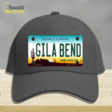 Gila Bend Arizona Novelty License Plate Hat Cotton / Charcoal