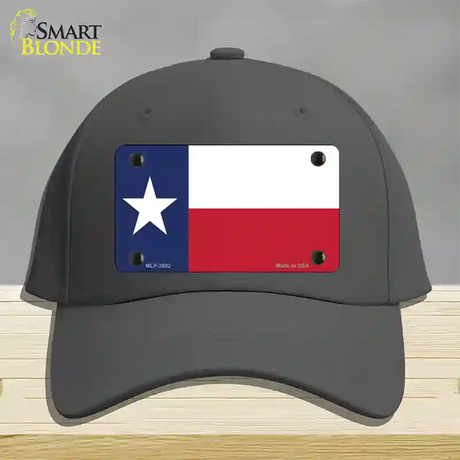 Texas State Flag Novelty License Plate Hat Cotton / Charcoal