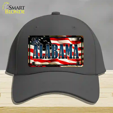 Alabama USA Novelty License Plate Hat Cotton / Charcoal