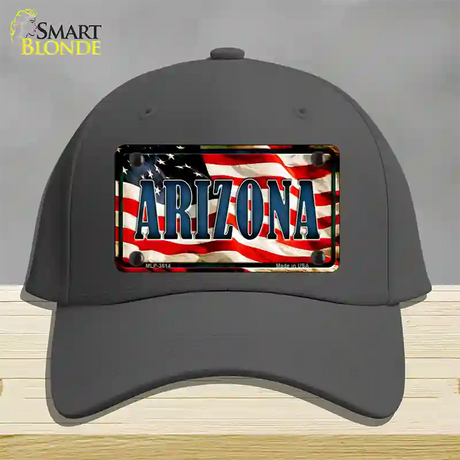 Arizona USA Novelty License Plate Hat Cotton / Charcoal