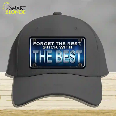 Forget The Rest Novelty License Plate Hat Cotton / Charcoal