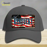 Kentucky USA Novelty License Plate Hat Cotton / Charcoal