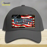 Mississippi USA Novelty License Plate Hat Cotton / Charcoal