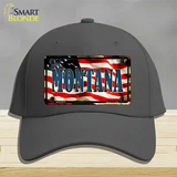 Montana USA Novelty License Plate Hat Cotton / Charcoal