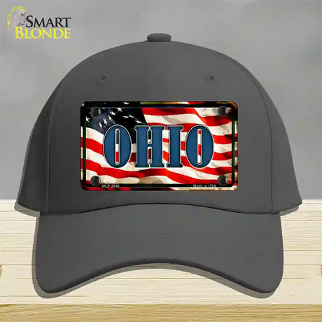 Ohio USA Novelty License Plate Hat Cotton / Charcoal