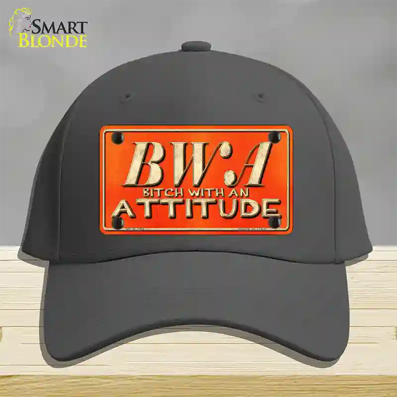 B.W.A. Novelty License Plate Hat Cotton / Charcoal