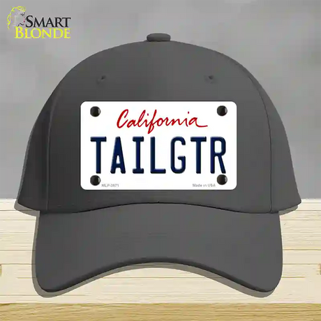 Tailgtr California Novelty License Plate Hat Cotton / Charcoal