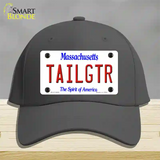 Tailgtr Massachusetts Novelty License Plate Hat Cotton / Charcoal