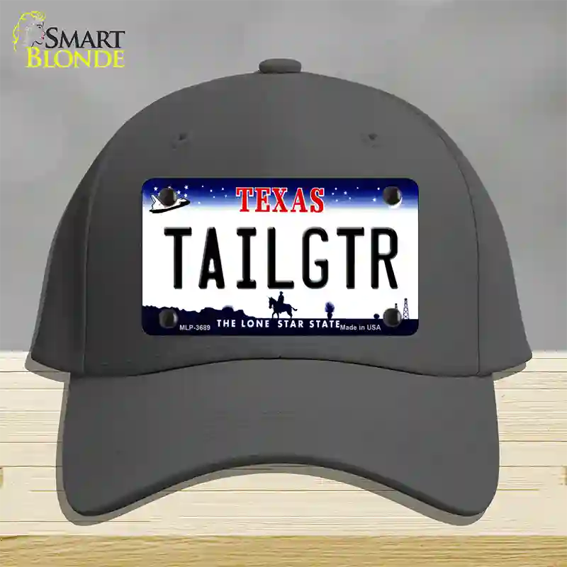 Tailgtr Texas Novelty License Plate Hat Cotton / Charcoal