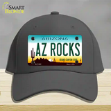 Az Rocks Novelty License Plate Hat Cotton / Charcoal