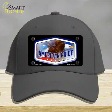 American Pride Novelty License Plate Hat Cotton / Charcoal